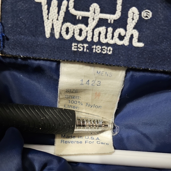 Vintage 90's Woolrich Gray Full-Zip Snap Liner Hooded Cargo Jacket Men's Medium - Picture 4 of 10